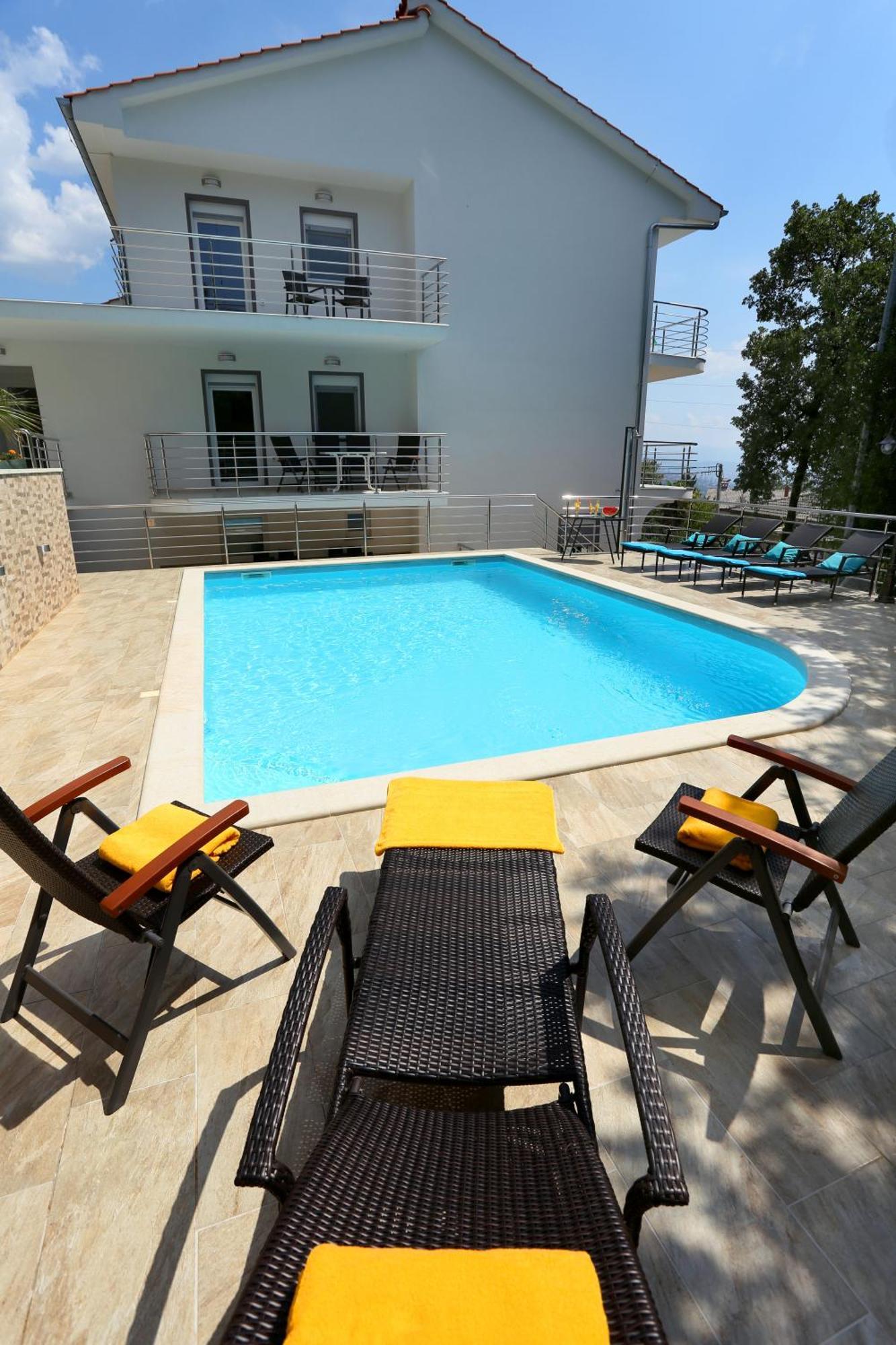 Villa Dragi With Pool, Sauna, & Whirlpool Opatija Bilik gambar